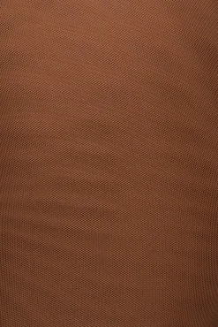 Pecan Mesh Essentials Tank Bodysuit Undergarment*JLUXLABEL Fashion