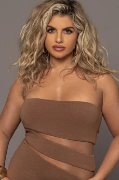 Pecan Unpredictable Midi Dress*JLUXLABEL Discount