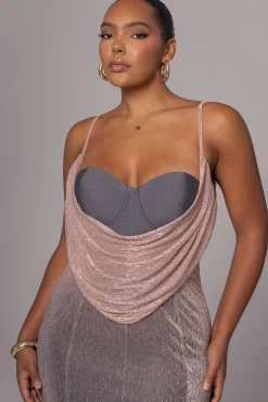 Pink Dusk Shimmery Nights Maxi Dress*JLUXLABEL Outlet