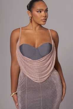 Pink Dusk Shimmery Nights Maxi Dress*JLUXLABEL Outlet