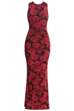Pink Floral Front And Center Maxi Dress*JLUXLABEL Fashion