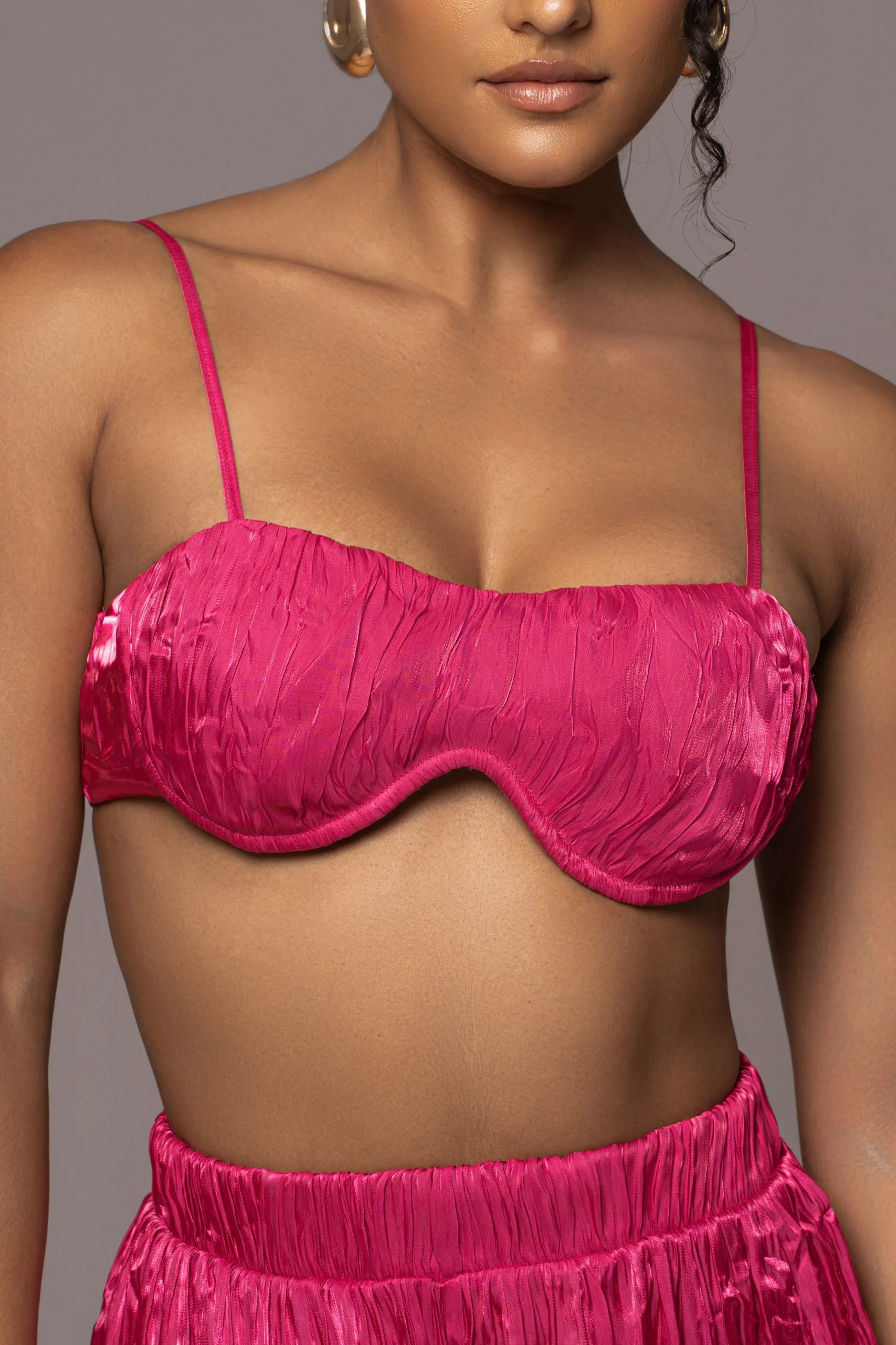 Pink Lets Get Away Satin Pant Set*JLUXLABEL Clearance