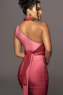 Pink Ombré Edge Of Romance Midi Dress*JLUXLABEL Fashion