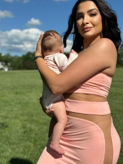 Pink Unpredictable Midi Dress*JLUXLABEL Hot