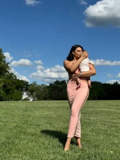 Pink Unpredictable Midi Dress*JLUXLABEL Hot