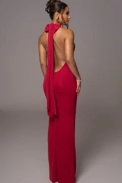 Red Golden Evening Maxi Gown*JLUXLABEL New