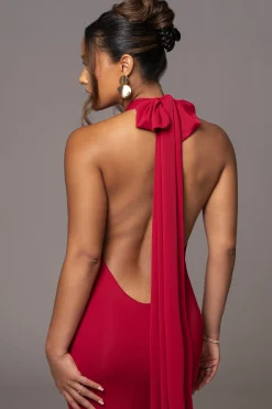 Red Golden Evening Maxi Gown*JLUXLABEL New