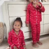 Red Home For The Holidays Kids Pajama Set*JLUXLABEL Online