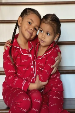 Red Home For The Holidays Kids Pajama Set*JLUXLABEL Online