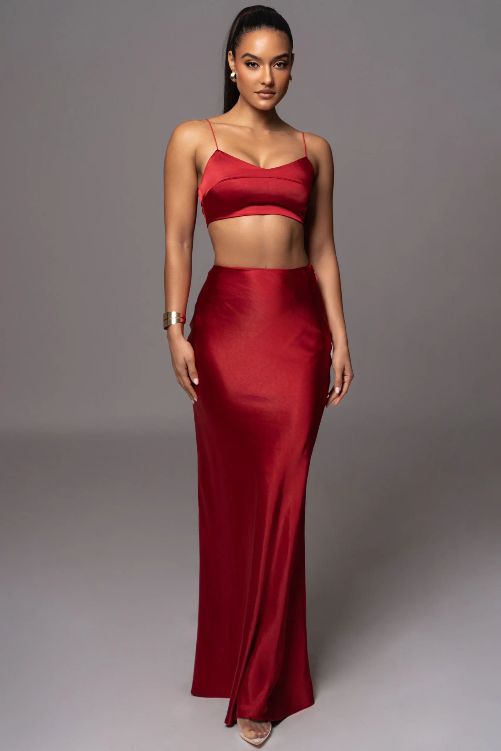 Red Isella 2-Piece Skirt Set*JLUXLABEL Outlet
