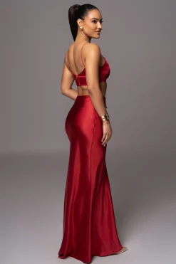 Red Isella 2-Piece Skirt Set*JLUXLABEL Outlet