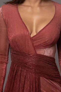 Red Karissa Plunge Maxi Dress*JLUXLABEL New