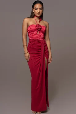 Red Tara Drape Skirt*JLUXLABEL Discount