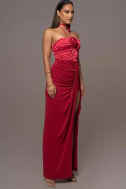 Red Tara Drape Skirt*JLUXLABEL Discount