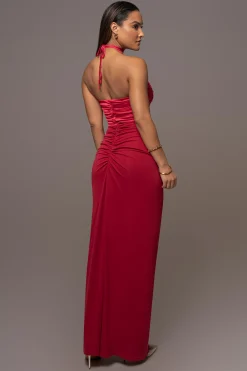 Red Tara Drape Skirt*JLUXLABEL Discount