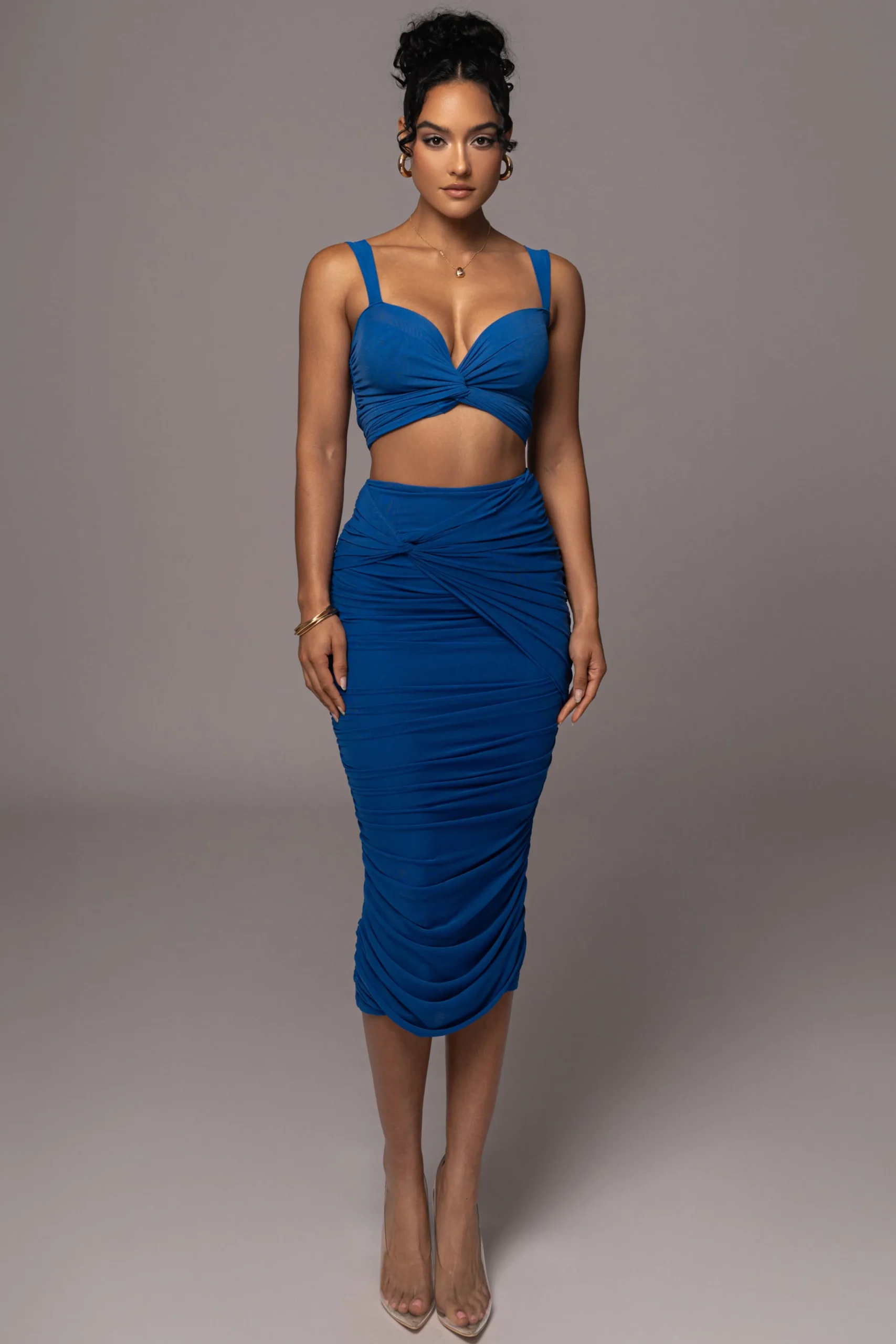 Royal Blue Extend Your Stay Skirt Set*JLUXLABEL Sale