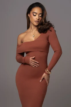 Rust Harper Knit Maxi Dress*JLUXLABEL Best