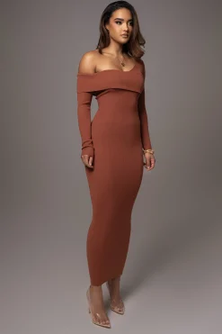 Rust Harper Knit Maxi Dress*JLUXLABEL Best