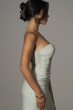 Sage Celestial Drape Maxi Dress*JLUXLABEL Fashion