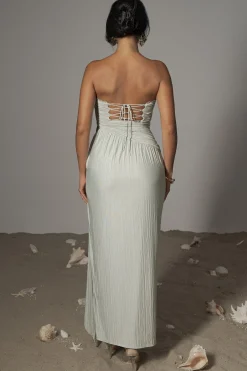 Sage Celestial Drape Maxi Dress*JLUXLABEL Fashion