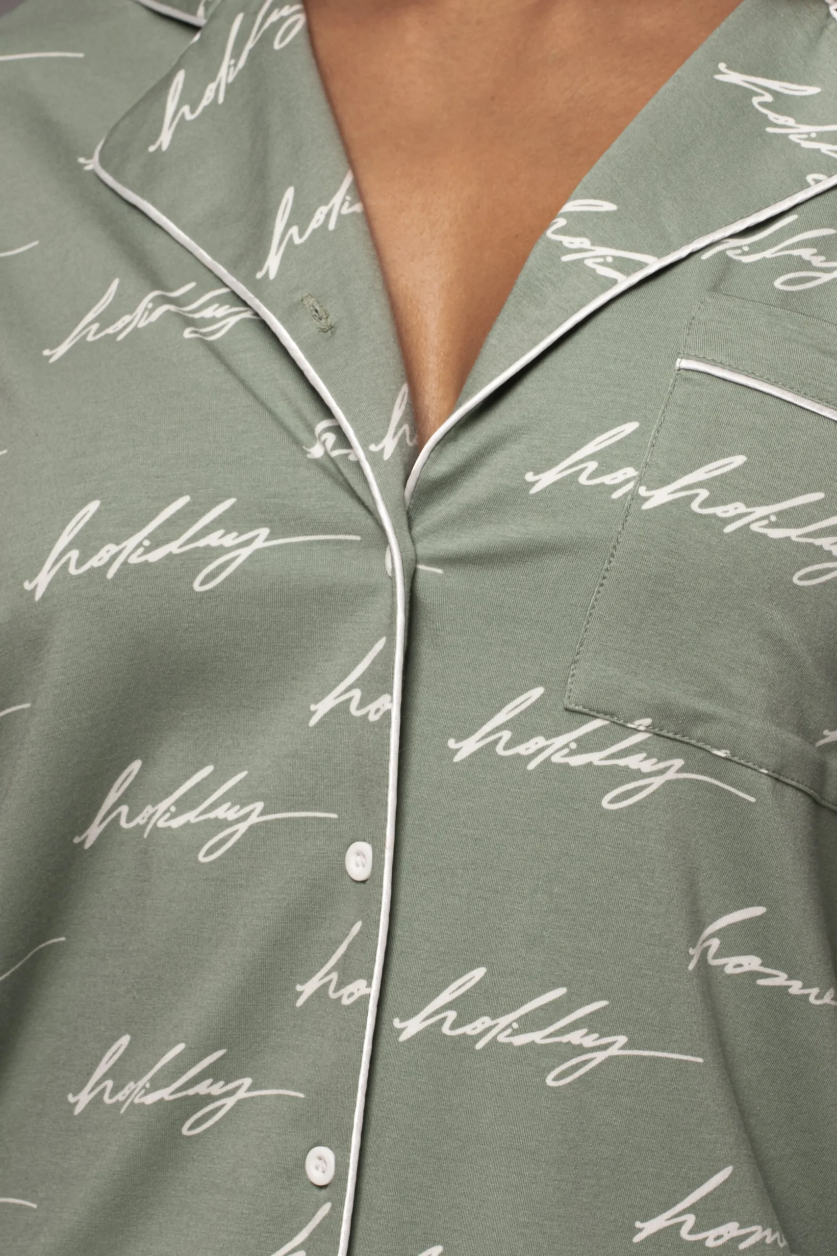 Sage Home For The Holidays Adult Pajama Set*JLUXLABEL Online