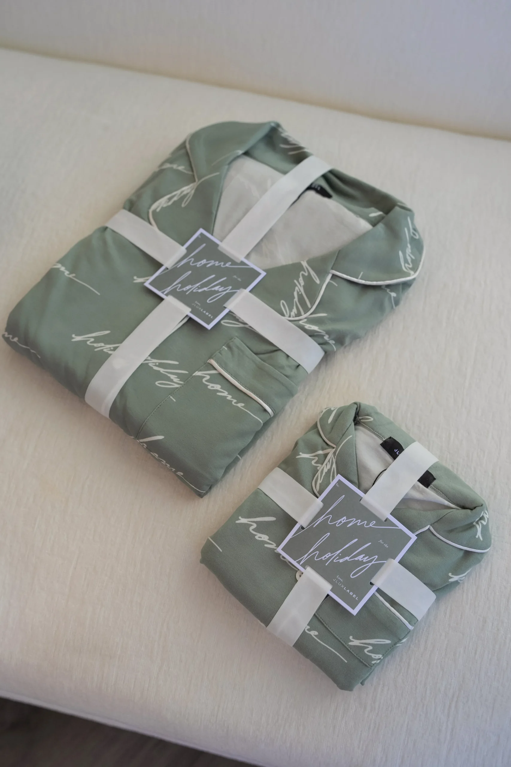 Sage Home For The Holidays Adult Pajama Set*JLUXLABEL Online