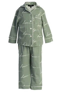 Sage Home For The Holidays Kids Pajama Set*JLUXLABEL Sale
