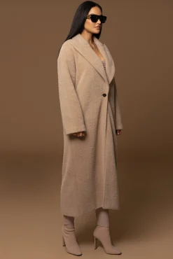 Sand Chelsie Longline Coat*JLUXLABEL Discount