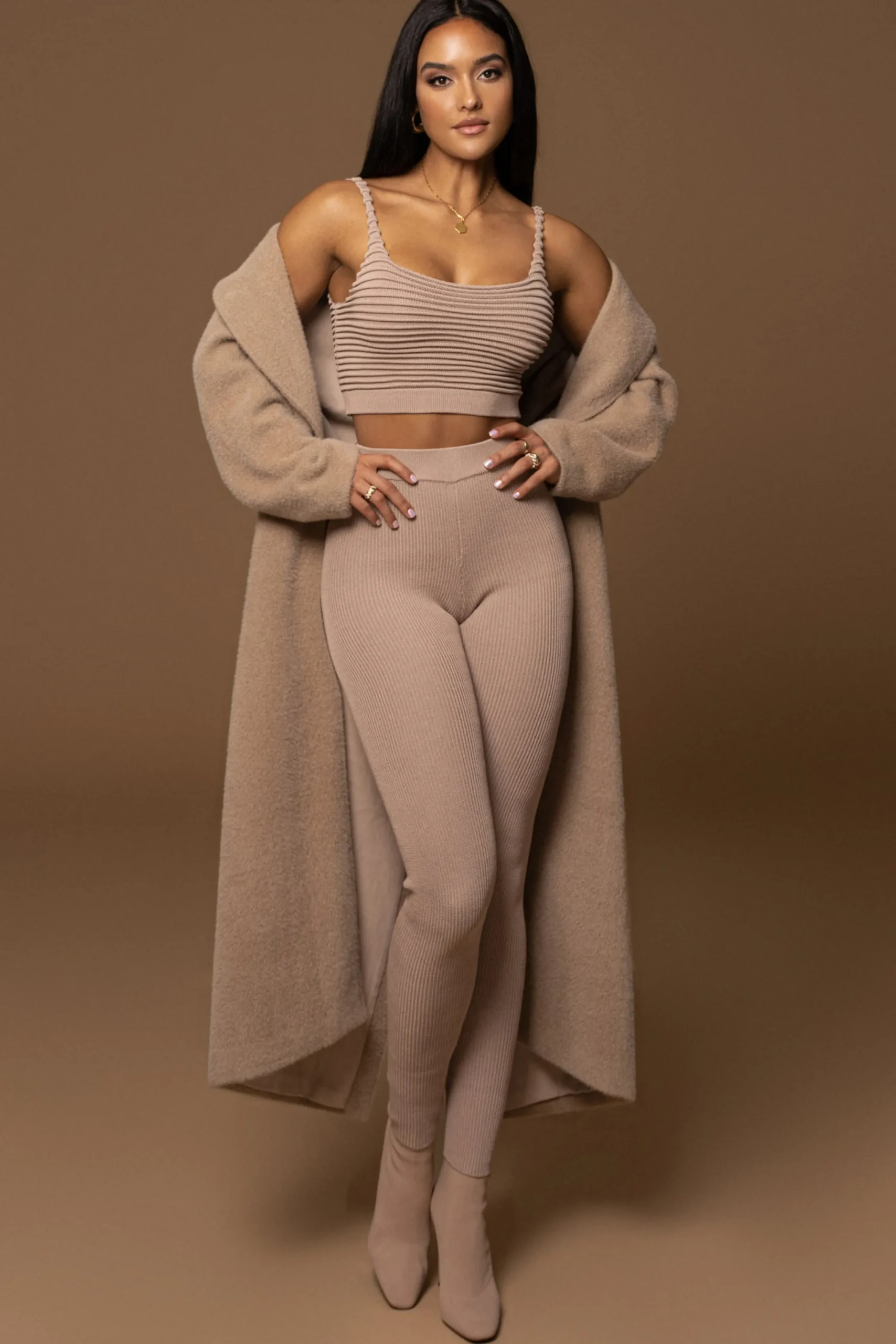 Sand Chelsie Longline Coat*JLUXLABEL Discount