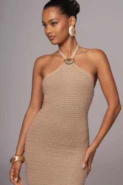 Sand Overseas Halter Maxi Dress*JLUXLABEL Best