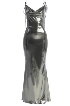 Silver Heart of Gold Maxi Dress*JLUXLABEL Hot