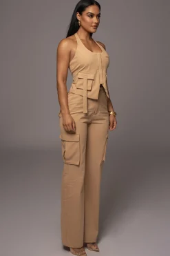 Tan Aeris Pant Set*JLUXLABEL Hot