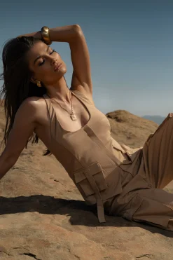 Tan Aeris Pant Set*JLUXLABEL Hot