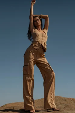 Tan Aeris Pant Set*JLUXLABEL Hot