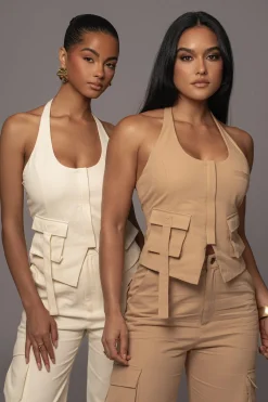 Tan Aeris Pant Set*JLUXLABEL Hot