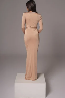 Tan Juki Maxi Dress*JLUXLABEL Outlet