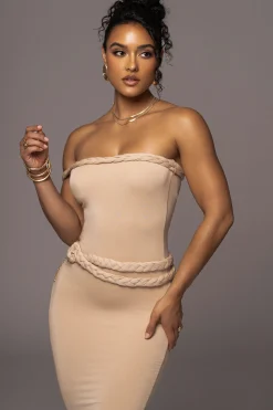 Tan One Of One Maxi Dress*JLUXLABEL New