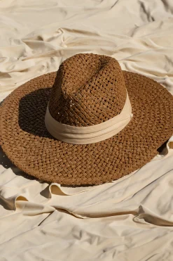 Tan Resort Ready Straw Hat*JLUXLABEL New