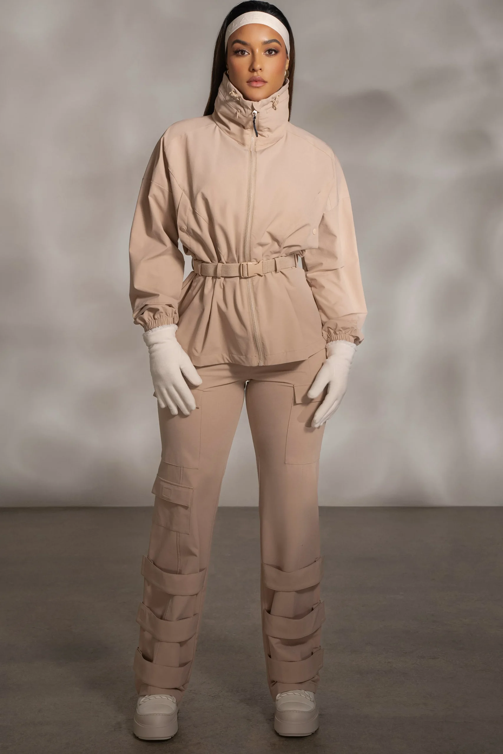 Tan Willow Belted Jacket*JLUXLABEL Fashion