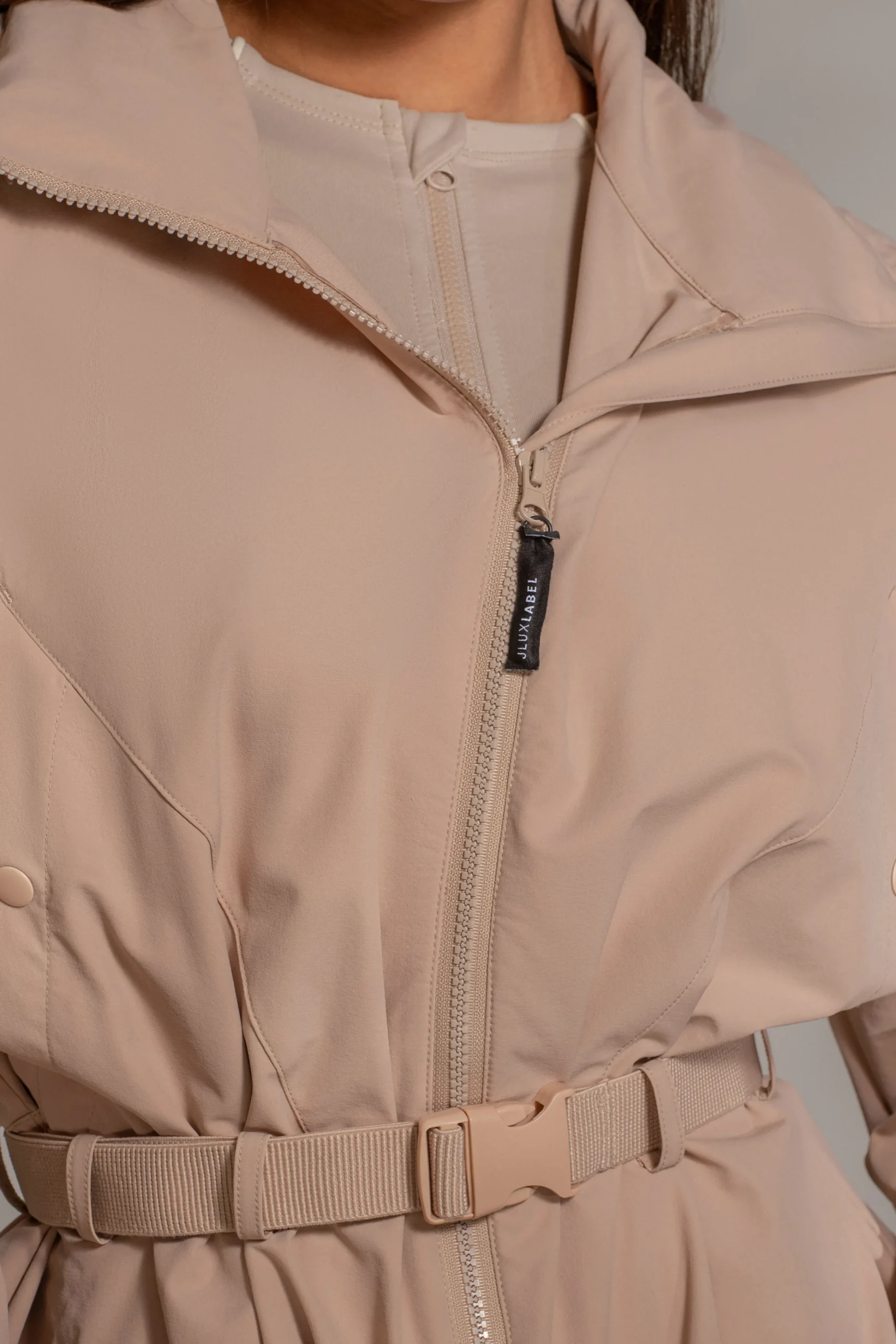 Tan Willow Belted Jacket*JLUXLABEL Fashion