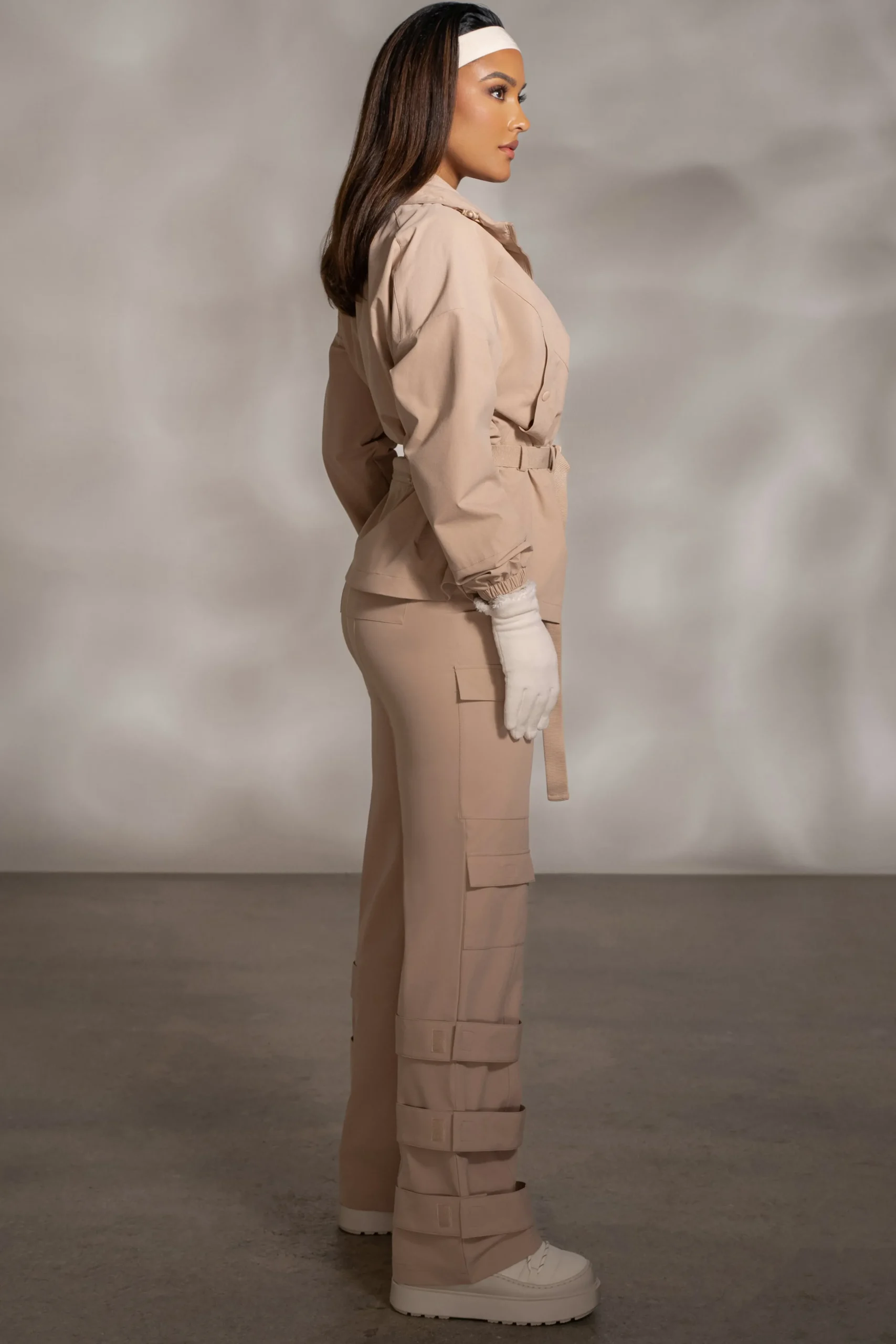 Tan Willow Belted Jacket*JLUXLABEL Fashion