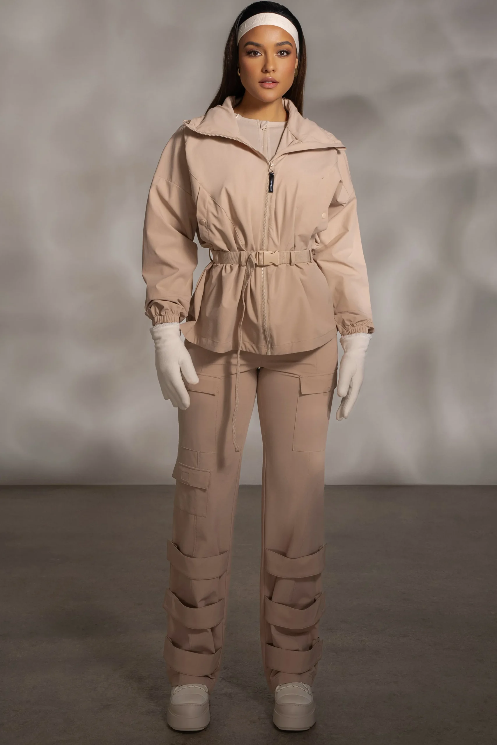 Tan Willow Belted Jacket*JLUXLABEL Fashion