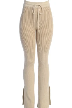Taupe/White Faya Ribbed Pants*JLUXLABEL Discount