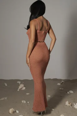 Terra Cotta Sea Depths Maxi Skirt*JLUXLABEL Online