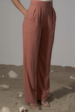 Terra Cotta Villa Views Linen Trousers*JLUXLABEL Best