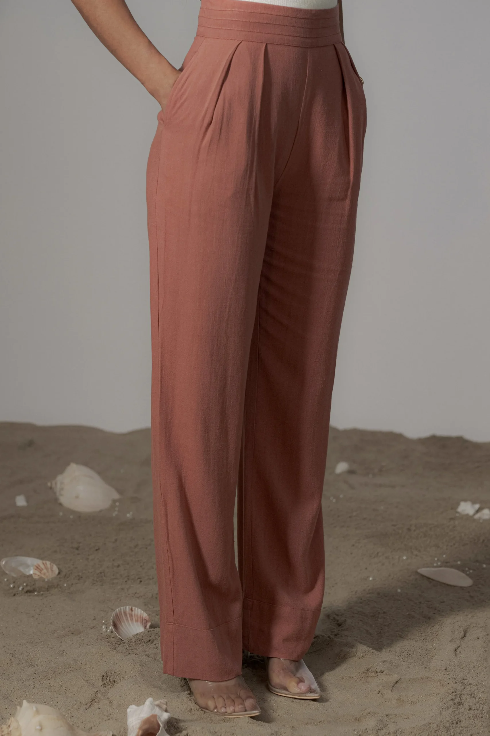 Terra Cotta Villa Views Linen Trousers*JLUXLABEL Best