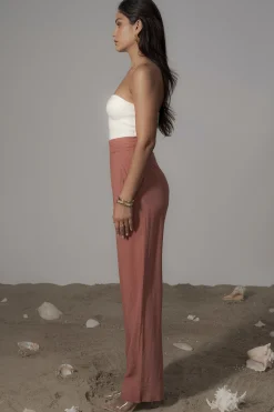 Terra Cotta Villa Views Linen Trousers*JLUXLABEL Best