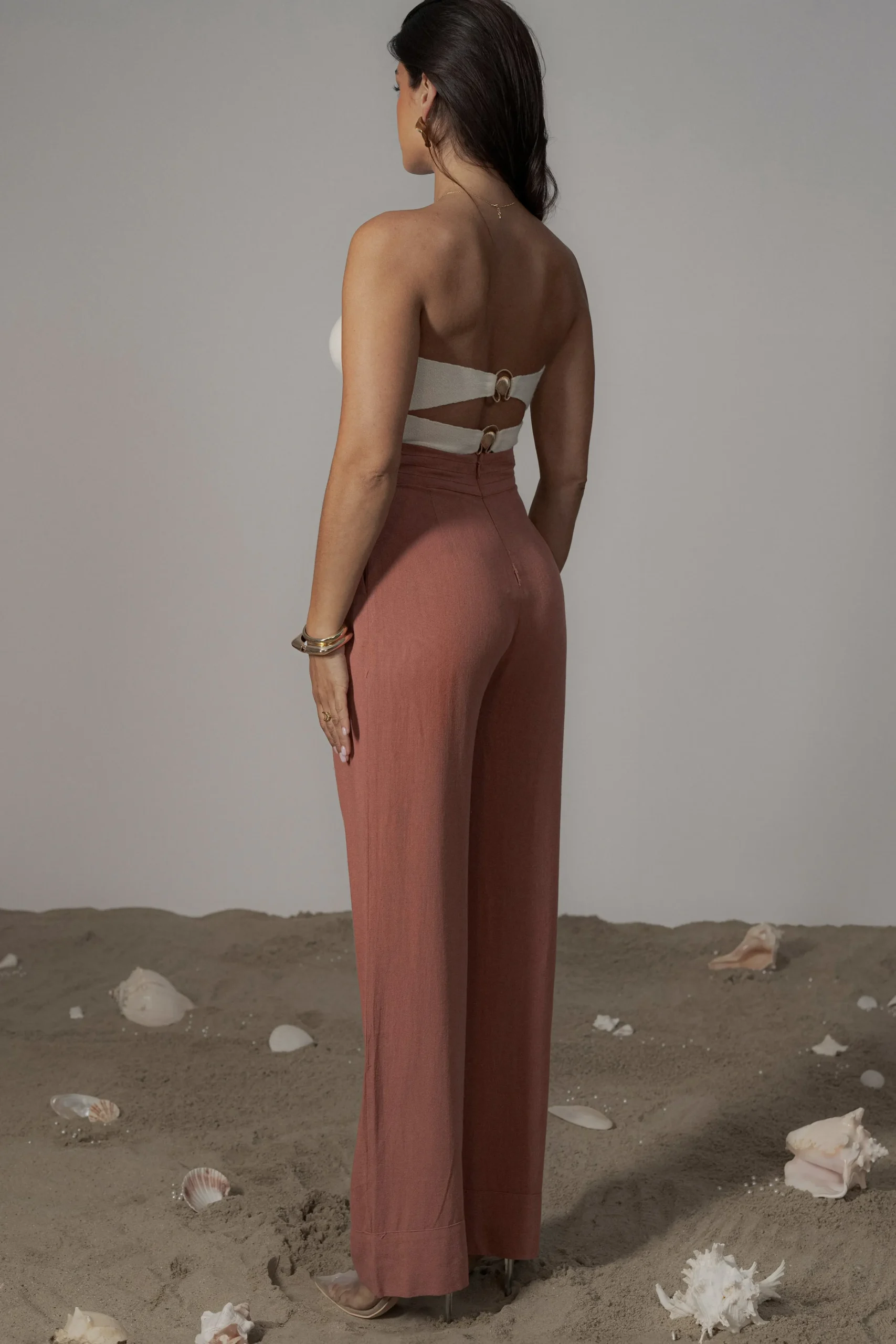 Terra Cotta Villa Views Linen Trousers*JLUXLABEL Best