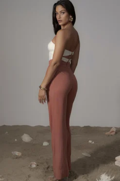 Terra Cotta Villa Views Linen Trousers*JLUXLABEL Best