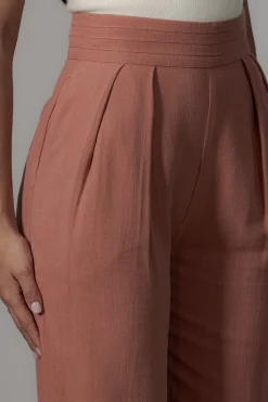 Terra Cotta Villa Views Linen Trousers*JLUXLABEL Best